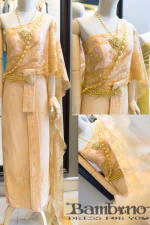 ชุดไทยเจ้าสาว ชุดไทยจักรพรรดิ์ เช่าที่แบมบี้ เวดดิ้ง ห้วยขวาง